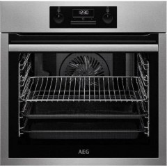 AEG BES331111M + HK624000XB Φούρνος άνω Πάγκου 72lt με Κεραμικές Εστίες Π59.4εκ. Inox